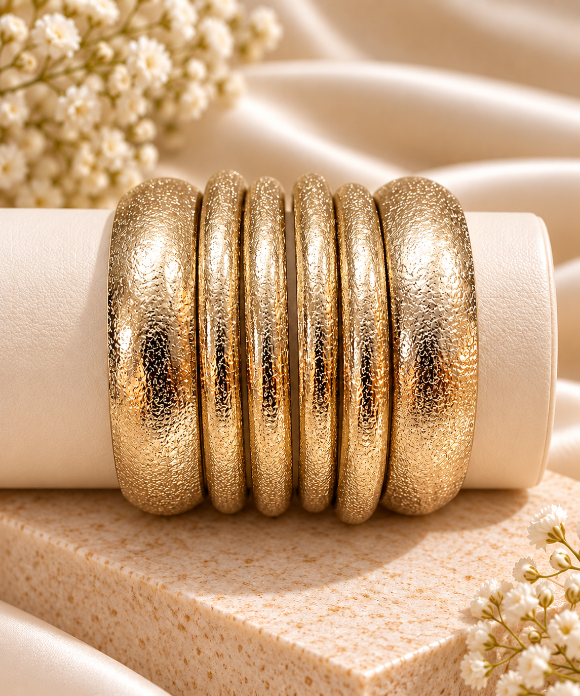 Textured Bangles Set