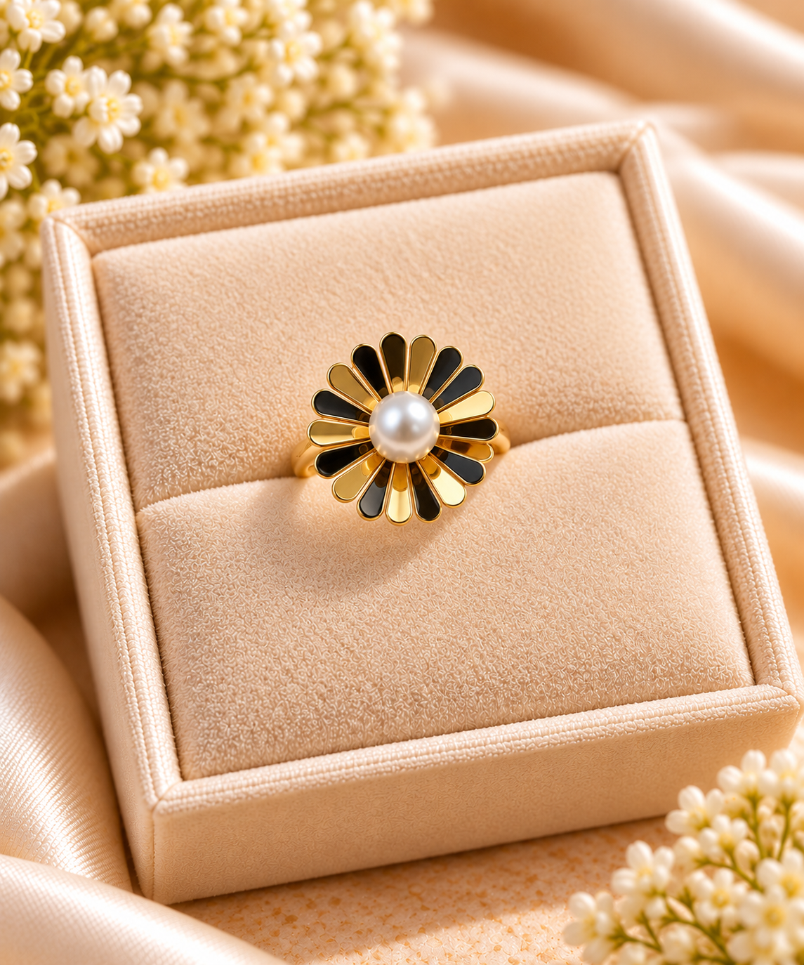 Flower Pearl Ring