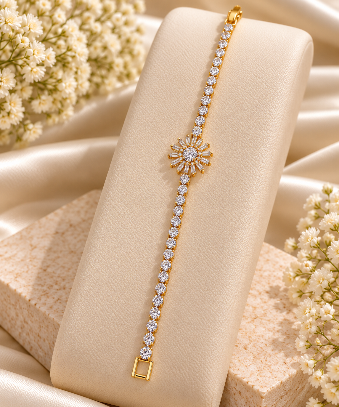 White Stone Bracelet