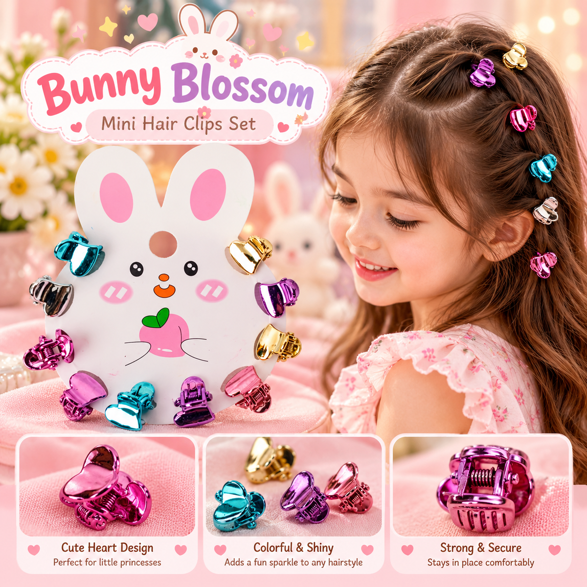 Mini Hair Clips Set